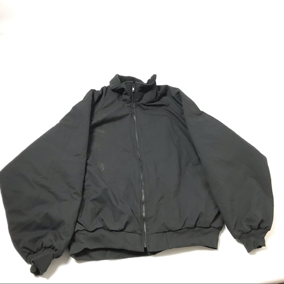 New Men’s Work Flannel Lined Warm Coat Winter Jacket Size 3XL Waterproof Black - Picture 1 of 5